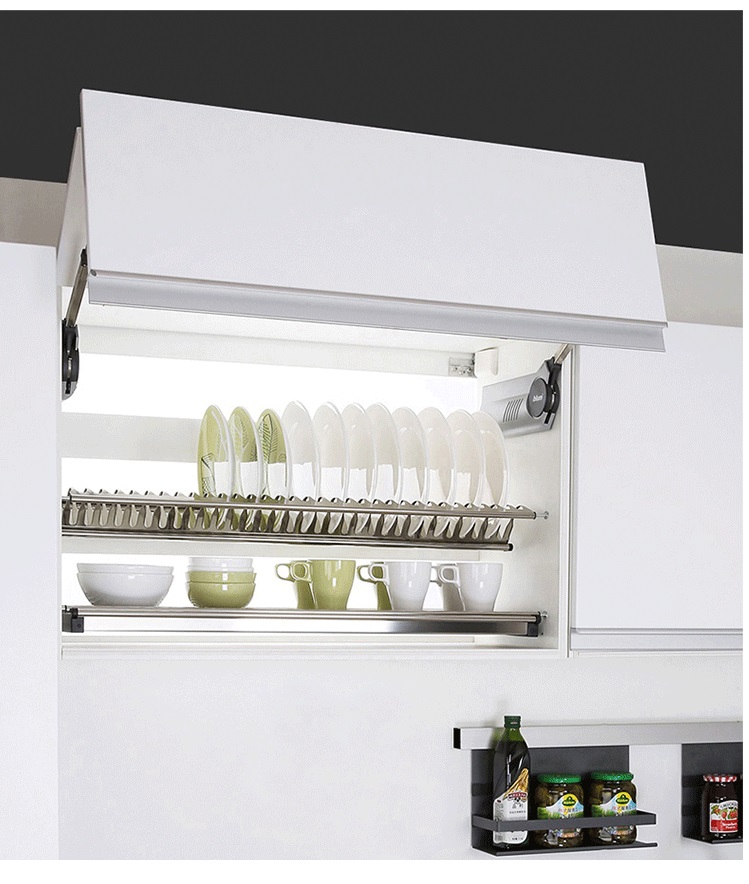 304 Kitchen Cabinet Mounted Dish Rack, Kitchen Cupboard Dish Shelf