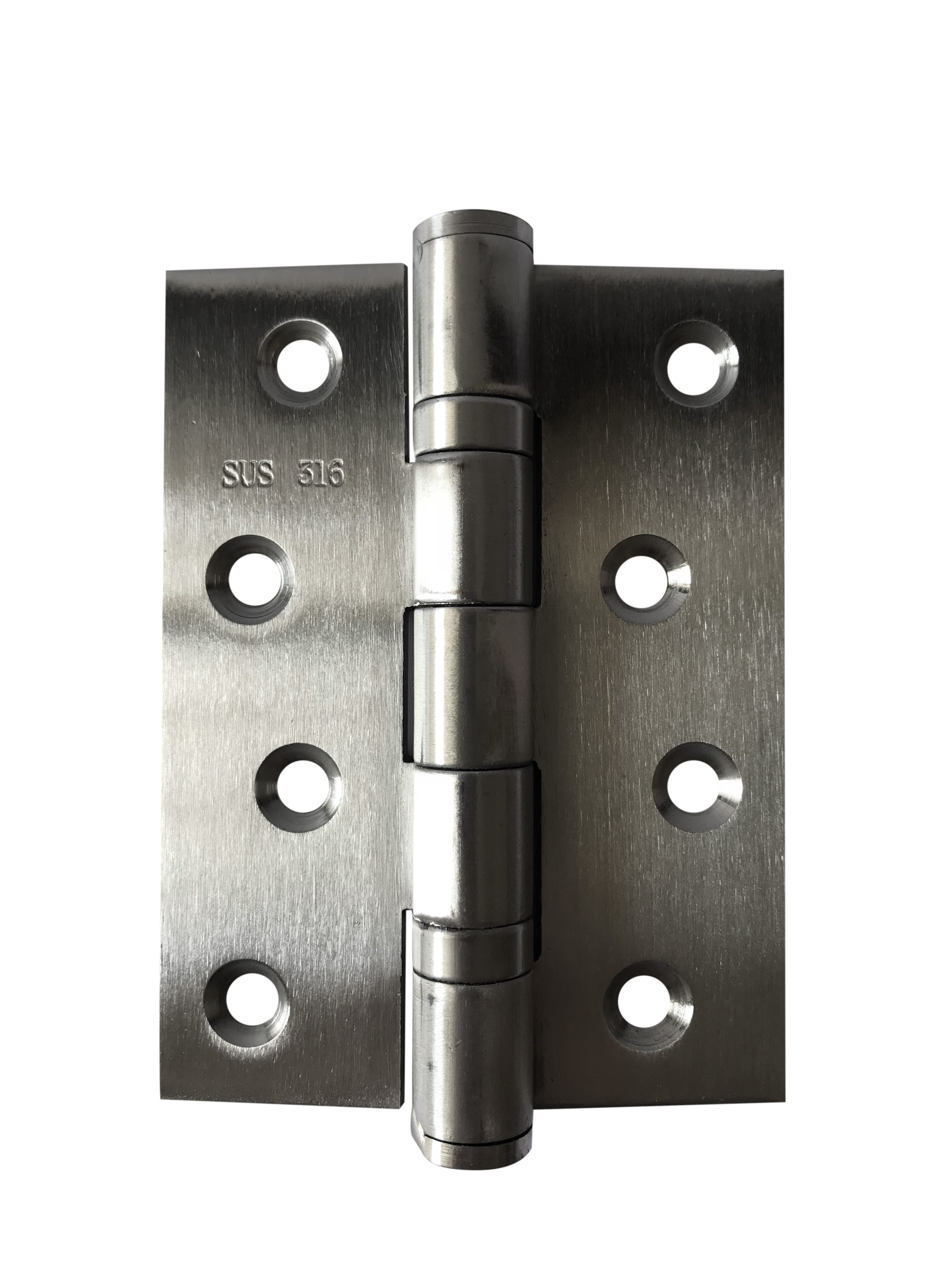 Stainless shop door hinges