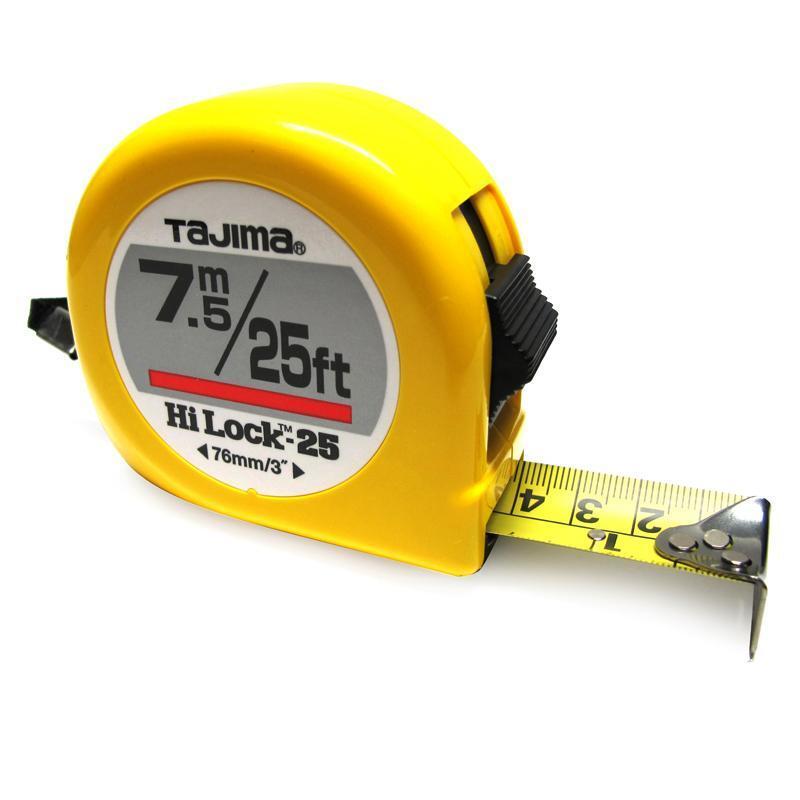 TaJIma steel tape measure, 25 mm wide, 5 meters long, J25-50 1001-0148